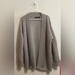 ASOS - Brave Soul London - Women’s Grey Knit Open Front Slouchy Cardigan - SizeS